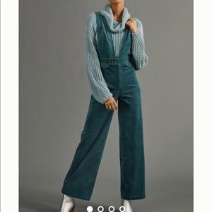 Pilcro Deep V Corduroy Jumpsuit | Anthropologie